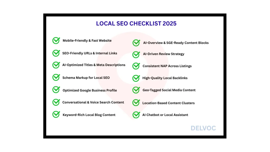 LOCAL SEO CHECKLIST 2025